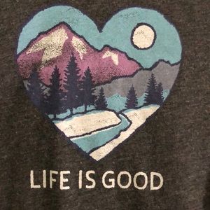 Life is good mountain long sleeve shirt